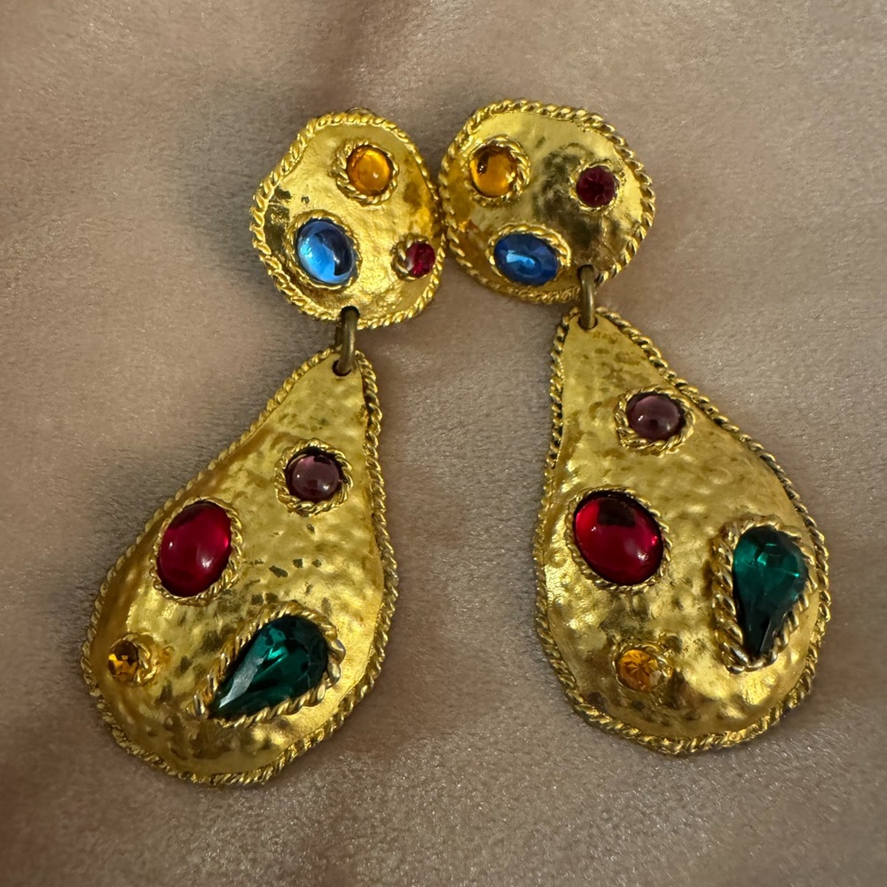 Edouard Rambaud clip-on vintage earrings